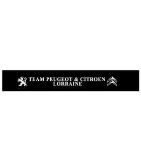 BANDEAU PARE SOLEIL TEAM PEUGEOT & CITROEN LORRAINE