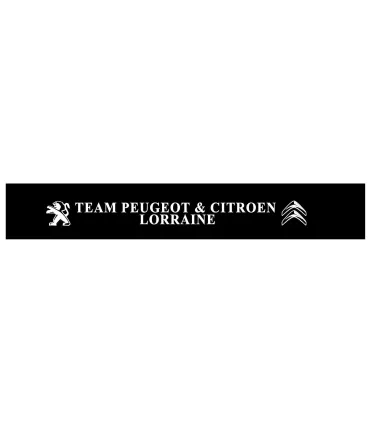 BANDEAU PARE SOLEIL TEAM PEUGEOT & CITROEN LORRAINE