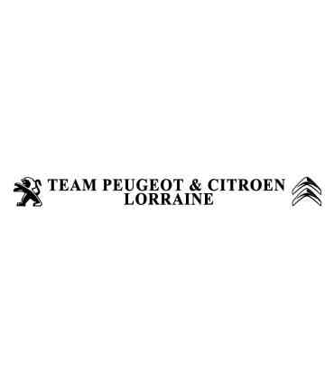 BANDEAU PARE SOLEIL TEAM PEUGEOT & CITROEN LORRAINE
