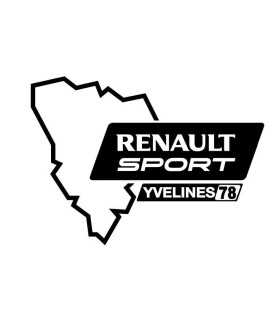 Stickers Renault Sport Yvelines 78 Gauche