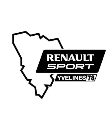 Stickers Renault Sport Yvelines 78 Gauche