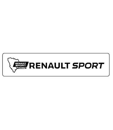 Paire de Cache plaque Renault Sport Yvelines Nouvelle police