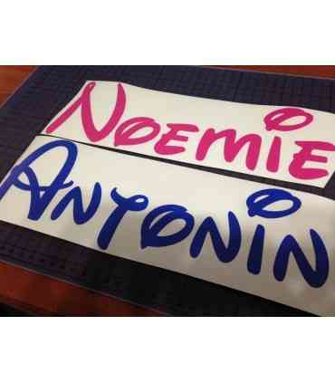 Stickers PRÉNOMS AU CHOIX STYLE DISNEY