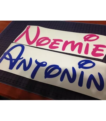 Stickers PRÉNOMS AU CHOIX STYLE DISNEY 
