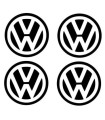 Stickers 4X CENTRE DE ROUE VW 60mm