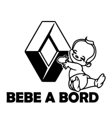 Stickers BÉBÉ A BORD RENAULT