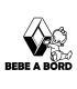 Stickers BÉBÉ A BORD RENAULT FILLE