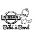 Stickers BÉBÉ A BORD FILLE Nissan