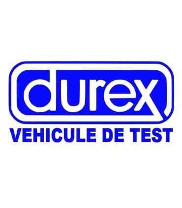 Stickers DUREX VEHICULE TEST
