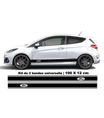 Kit de 2 Bandes latérales de bas de caisse Ford