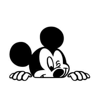 Stickers Mickey Caché