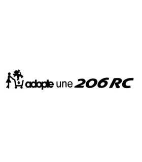 Stickers ADOPTE UNE 206 RC