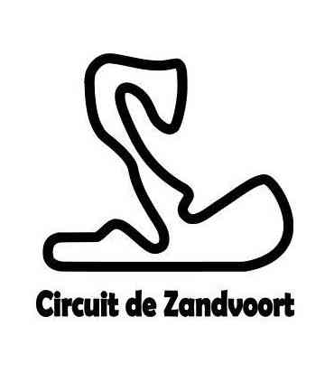 Stickers TRACÉ CIRCUIT ZANDVOORT
