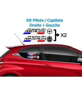 Kit Lettrage Pilote - Copilote Droit + Gauche