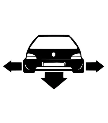 Stickers DOWN AND OUT PEUGEOT 106