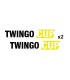 Stickers TWINGO CUP X2