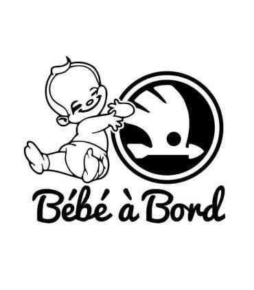 Stickers BÉBÉ A BORD Skoda