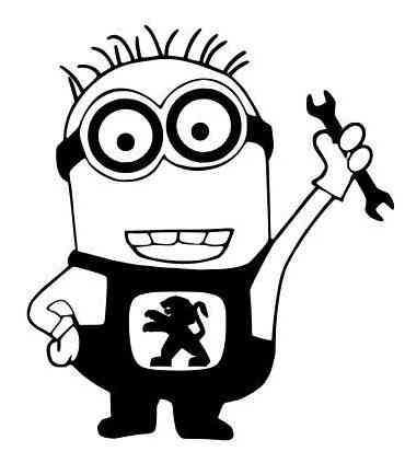 Stickers MINIONS PEUGEOT