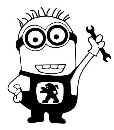 Stickers MINIONS PEUGEOT