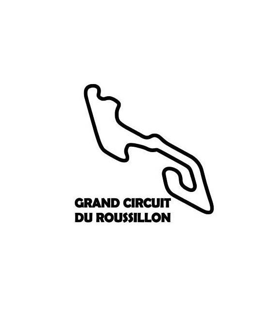Stickers TRACÉ GRAND CIRCUIT DU ROUSSILLON