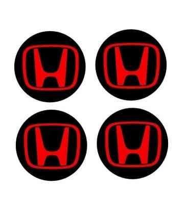 Stickers 4 Centres de jante Diamètre 68mm "H" Honda
