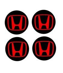 Stickers 4 Centres de jante Diamètre 68mm "H" Honda