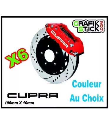 6 Stickers étriers de frein CUPRA