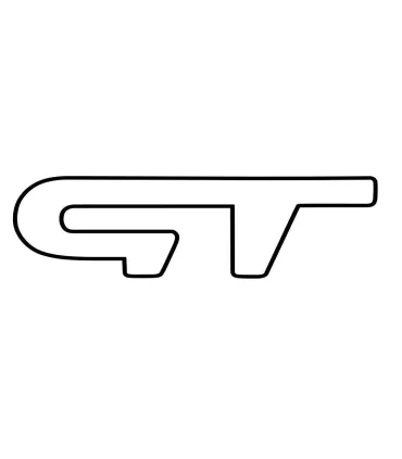 Paire de Stickers Latéral GT version XL (Detouré)