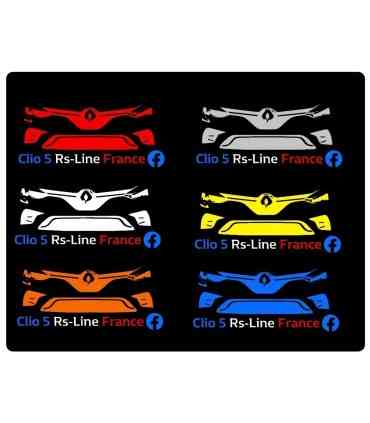 Stickers Clio 5 Rs-line France (Tri color)