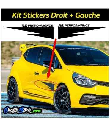 Kit 2 Stickers Rs Performance latéraux