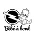 Stickers BÉBÉ A BORD OPEL