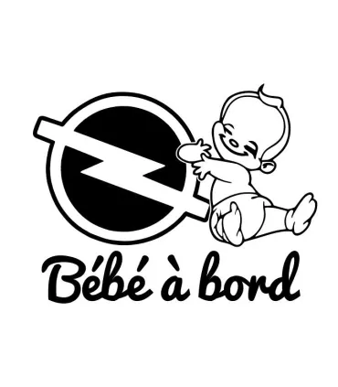 Stickers BÉBÉ A BORD OPEL