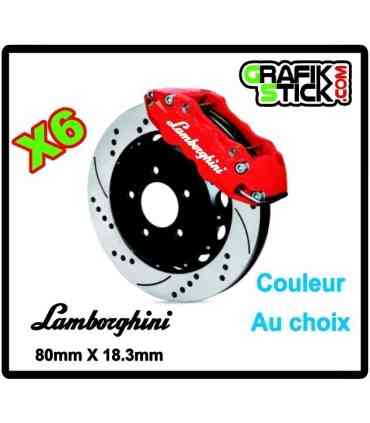 6 Stickers étriers de frein LAMBORGHINI
