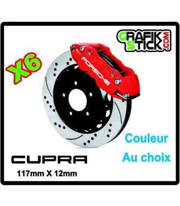 6 Stickers étriers de frein CUPRA