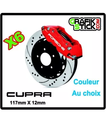 6 Stickers étriers de frein CUPRA