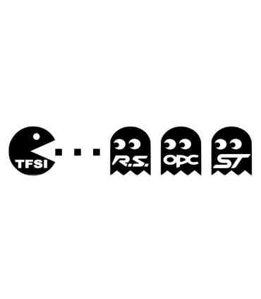Stickers PAC MAN TFSI MANGE RS OPC ST