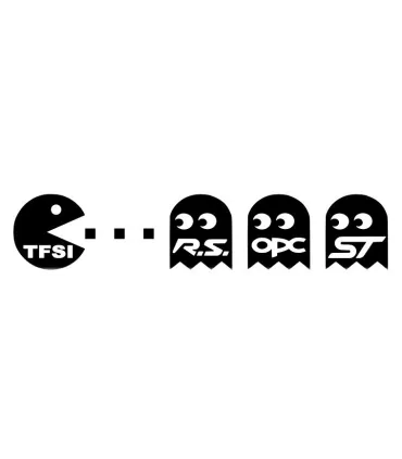 Stickers PAC MAN TFSI MANGE RS OPC ST