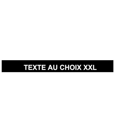BANDEAU PARE SOLEIL TEXTE AU CHOIX XXL 190 X 20cm