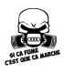 Stickers SI CA FUME AUDI