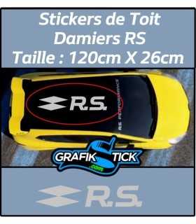 Stickers de toit Damier + R.S.