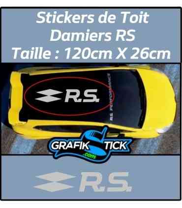 Stickers de toit Damier + R.S.