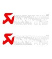 Stickers 2X Akrapovic pour Canule Echappement CLIO IV RS