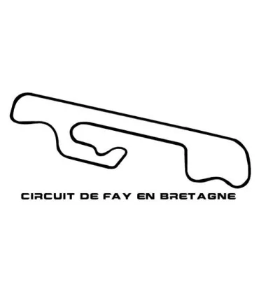 Stickers TRACÉ CIRCUIT DE FAY EN BRETAGNE