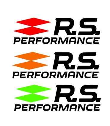 Stickers Sigle Rs Performance Grande Taille