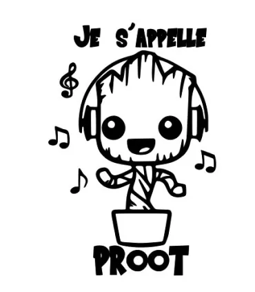 Stickers Je S'appelle Proot