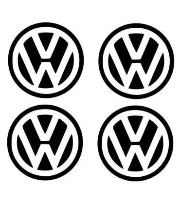 Stickers 4X CENTRE DE ROUE VW 55mm
