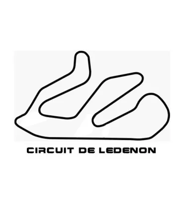 Stickers TRACÉ CIRCUIT DE LEDENON