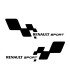 StickersRENAULT SPORT DAMIERS "petit"