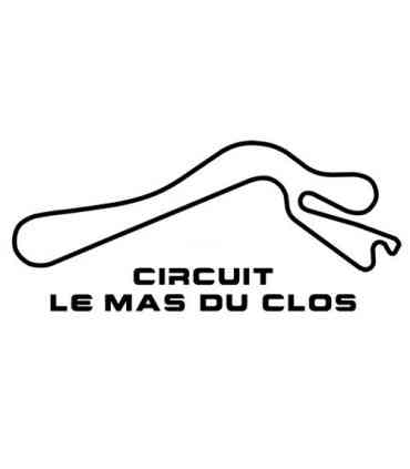 Stickers TRACÉ CIRCUIT LE MAS DU CLOS