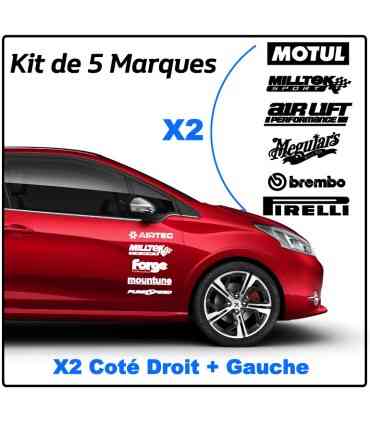 Kit 12 Stickers Marques